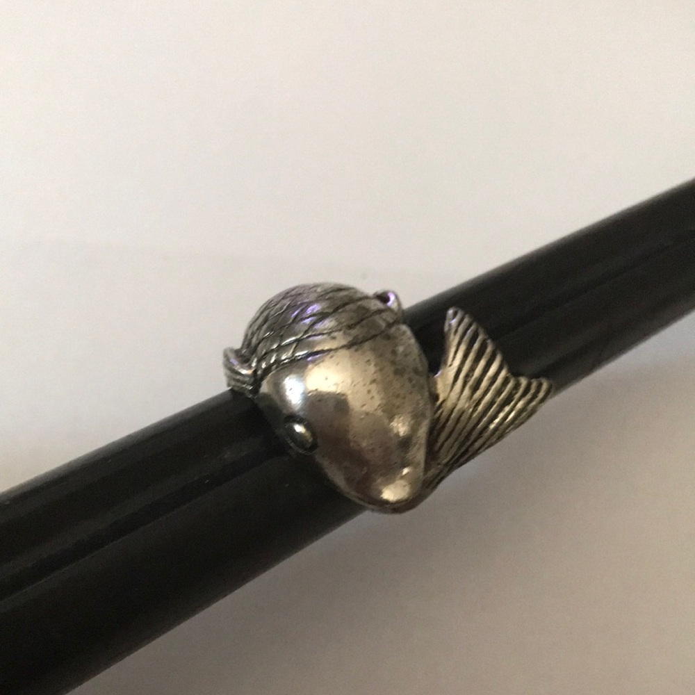 Silver fish ring - Picture 5 of 6